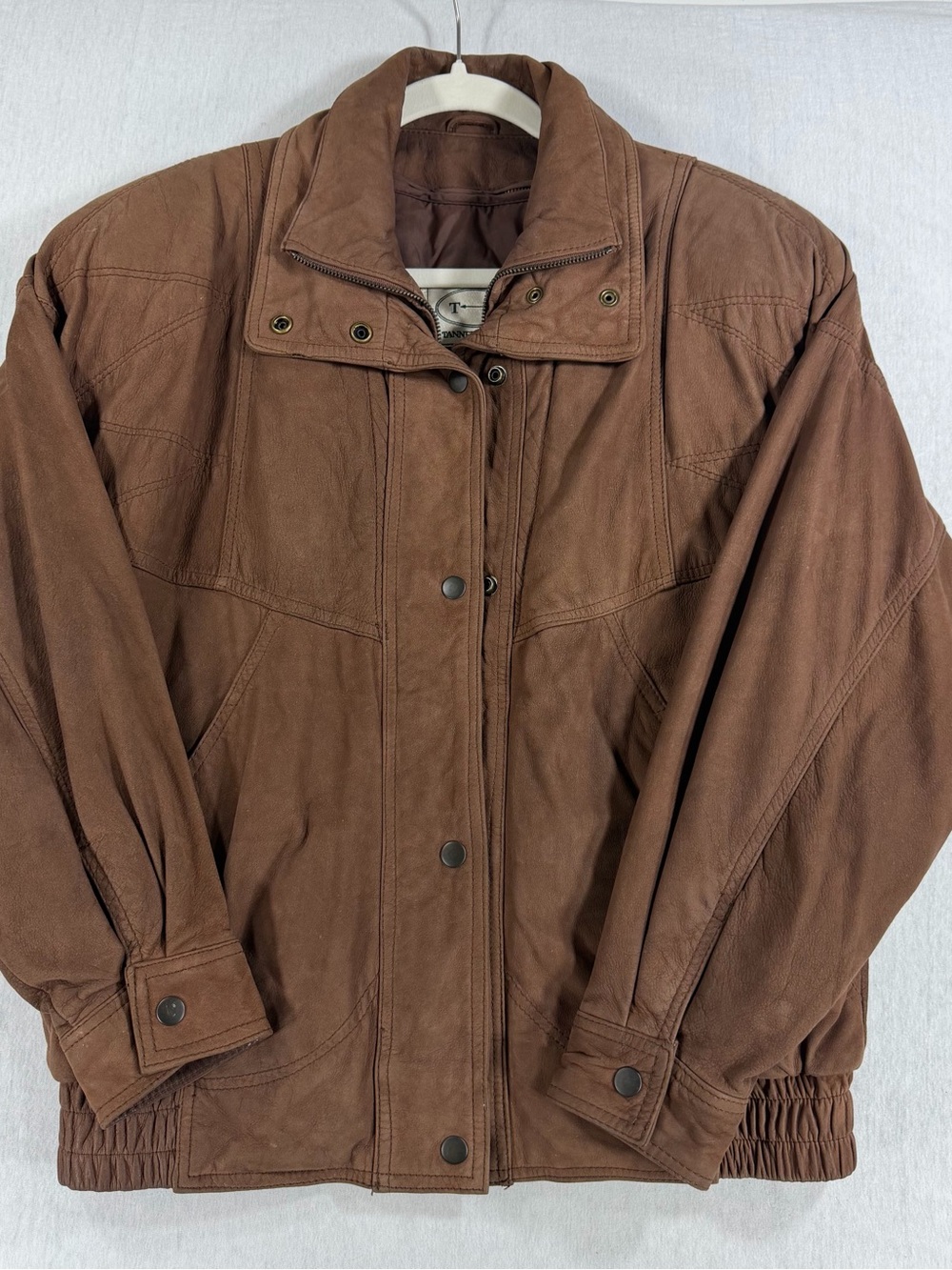 Tannery West Brown Leather Jacket Women’s Small S Vintage